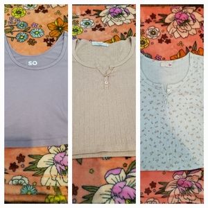 SO juniors crop tops, size XS